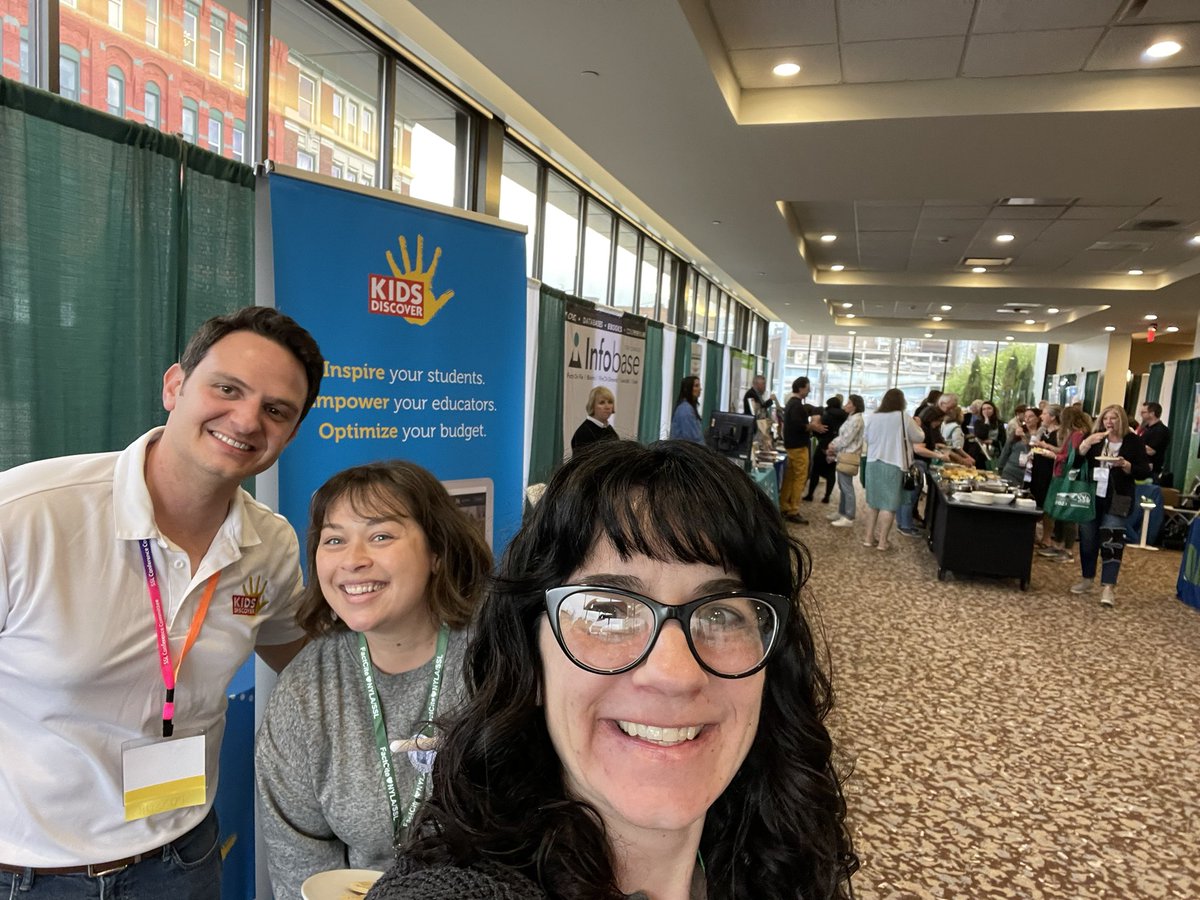 Vendor opening conference selfie with @KIDS_DISCOVER and @SerenaWaldron! #nylasslconference2023