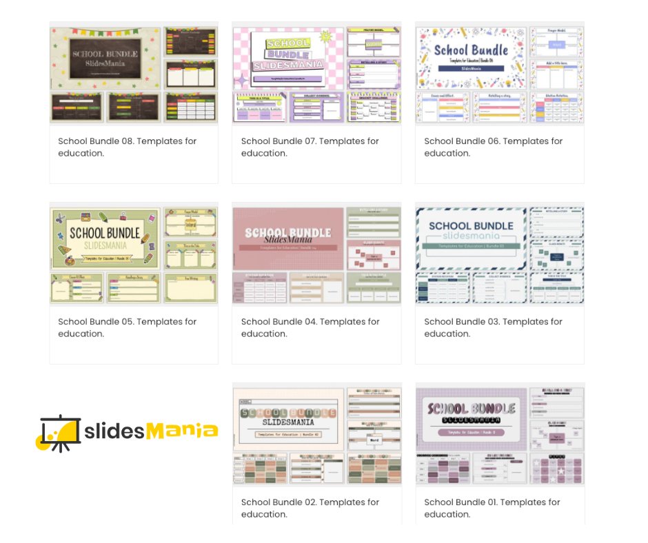 👀Explore a wide range of customizable layouts for your classroom activities! From Frayer models to mind maps to planners to class debates and more - the possibilities are endless! 📚✏️

sbee.link/mfjuvewhan <a href="/SlidesManiaSM/">SlidesMania 💛</a> 
#teachingideas #edutwitter #edtech