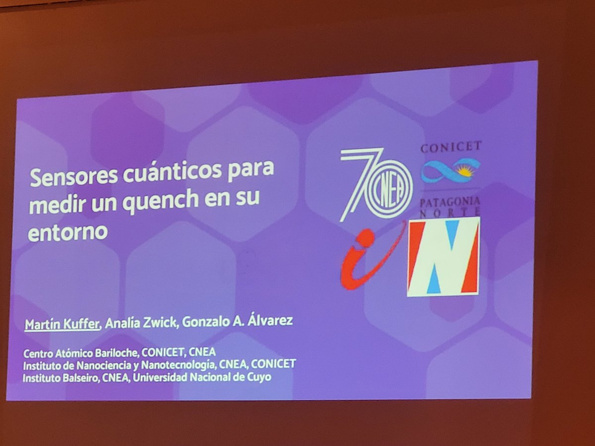 NMRLabCordoba's tweet image. &quot;SENSORES CUÁNTICOS PARA MEDIR ESTADOS FUERA DE EQUILIBRIO&quot; con Martin Kuffer #VTARM #NMR #SpinDynamics #Conference