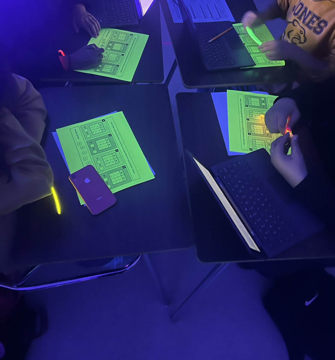 We are STAAR ready <a href="/NISDJones/">Jones Middle School</a>!! Today was our glow review!!