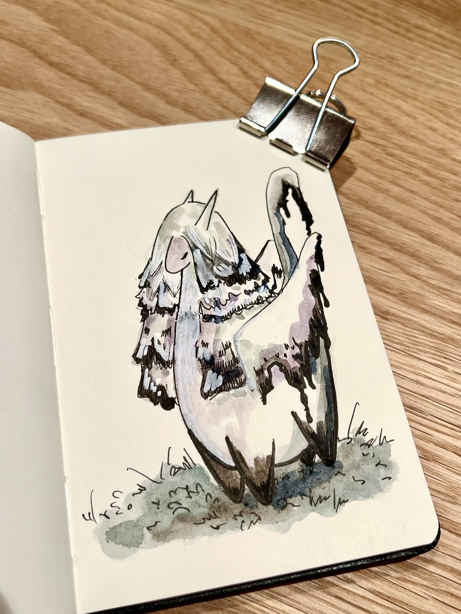 lizzywatercolor's tweet photo. Inky cap dragon 🍄 https://t.co/5mmXS6sFxh