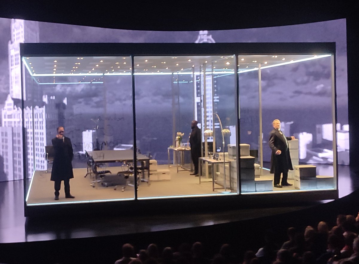 simonsanders's tweet image. So...finally saw The Lehman Trilogy, loved the staging, thought the acting was great, it took in big themes (greed, capitalism, nationality, the American Dream) but seemed a bit rushed (despite being 3+ hours) and I didn't find it an emotional experience in any way...