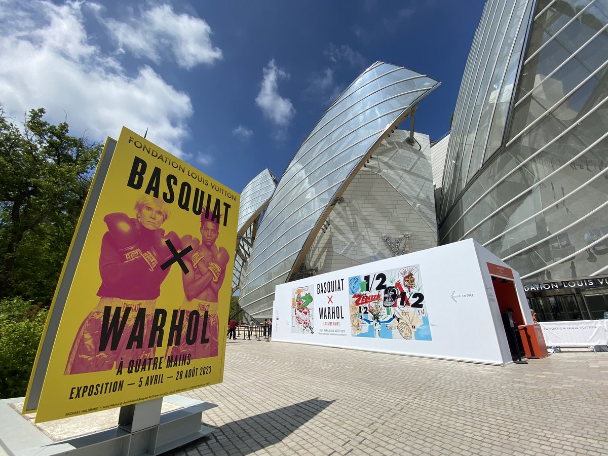 nonstopflight's tweet photo. Basquiat X Warhol @FondationLV 🇫🇷 https://t.co/vzY9irB6L2