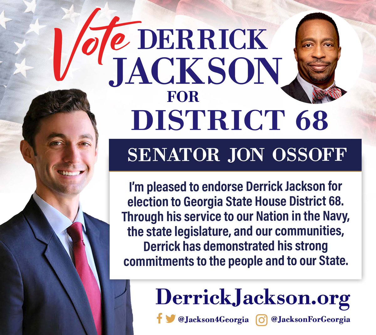 Big thank you to Senator Jon Ossoff for endorsing our campaign! | 