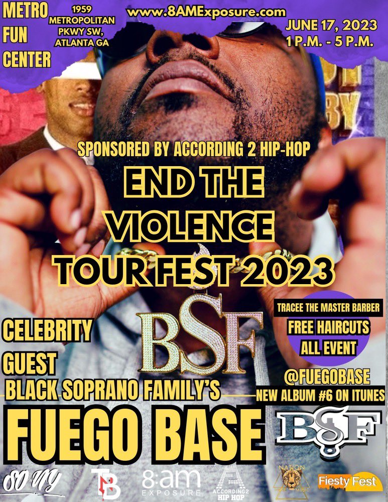 A2HHTheGame's tweet photo. FREE HAIRCUTS for the community at End The Violence Tour Fest. Tickets available now https://t.co/nO15l93uHQ https://t.co/KbocOhAFB6