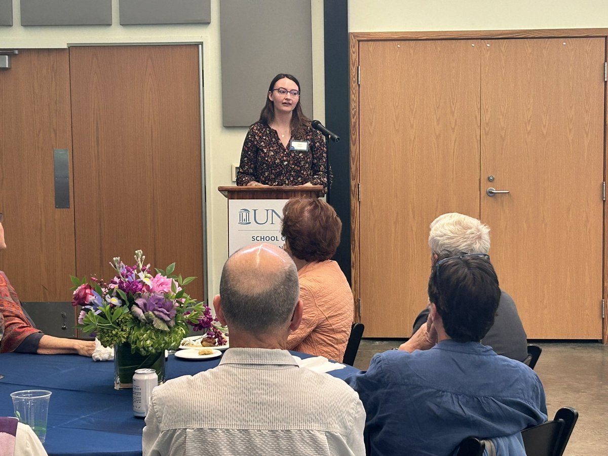 Recently, we celebrated alumni &amp; friends who support our Division. Donor support allows our programs to grow &amp; become better each year. Many thanks to CLS student, Kalee Sorber, who spoke about what the CLS program &amp; donor support has meant to her.
#UNCCLS
#UNCHealthFoundation