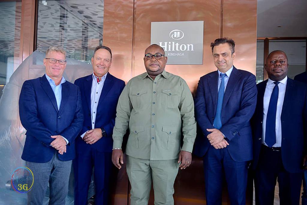 mintourismerdc's tweet photo. LE MINISTRE DU TOURISME DE LA RDC, Me DIDIER MAZENGA MUKANZU A VISITÉ CE JEUDI 04 MAI 2023, L’HÔTEL HILTON DE KINSHASA. 

Longtemps annoncé, le groupe hôtelier Hilton s'est enfin implanté à Kinshasa. 
A en croire son administrateur-gérant, M. André Bahangulu 1/2 @PrimatureRDC https://t.co/jZYqSbLEse