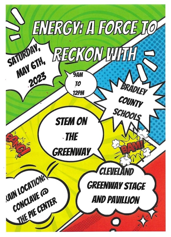 📣Please come out and join us Saturday for STEM on the Greenway! We will be there from 9-12.