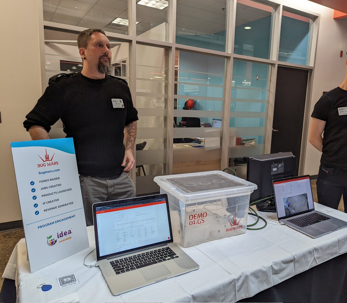 bugsonmars's tweet photo. What a great turn out for #BigDiF2023 @iF_hamont @FedDevOntario #innovation #AgTech #BugMars https://t.co/d6BG4sK3C5