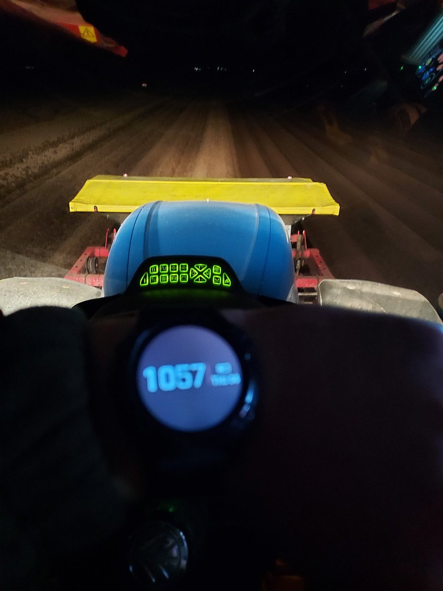 Planting in the dark isn't much fun. Rain tomorrow so need to get caught up