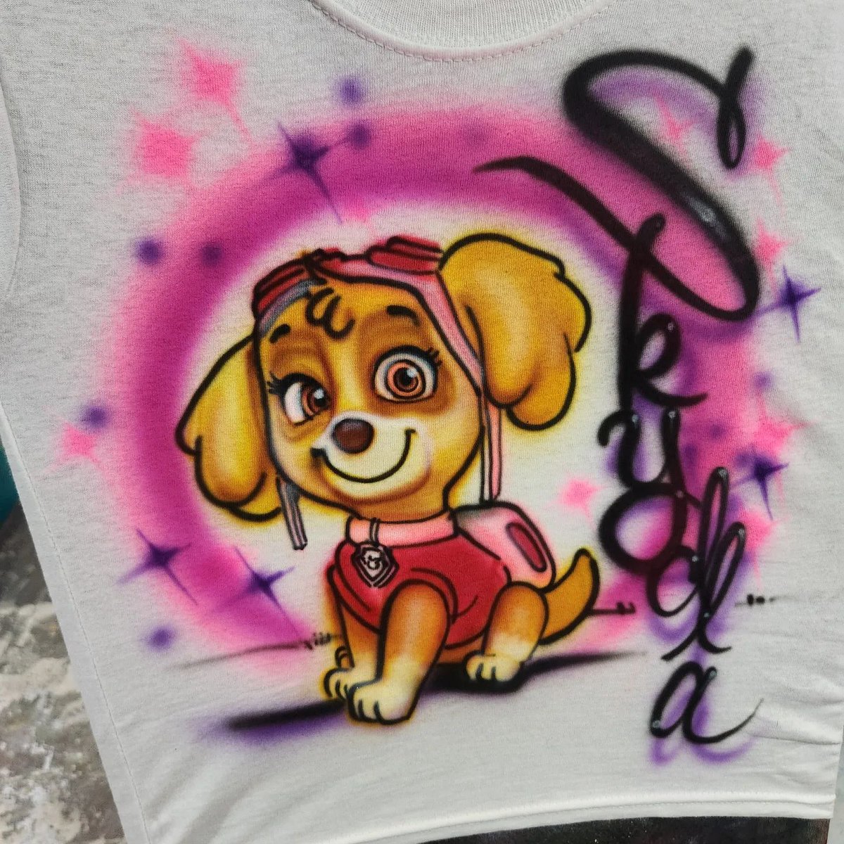 philly_airbrush's tweet photo. Airbrush Children's Birthday T Shirt by Bryon "Mutt" Wackwitz @mutt_airbrush Mutt Airbrush Philadelphia PA  @thatguymutt #airbrush #airbrushingart #airbrushing  #philadelphia #philly #tshirt #customairbrush #airbrushshirts #handmade #artcommunity #artofinstagram #localart https://t.co/vkaRxJltck