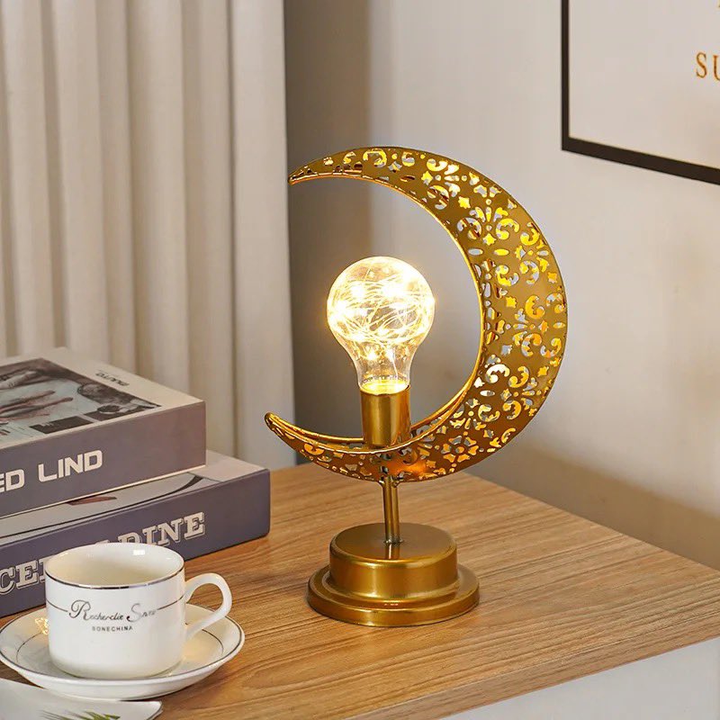 Gold Ramadan Moon Led Lamp Decoration for Home Metal Ramadan Kareem Light Decoration

#light#lamp#decolight#decoration#decorationlight#metal#dest#home#livingroom#bedroom#office#officedesign#led#moon#moonlight#design#designlight#night#nightlight#jskstudio