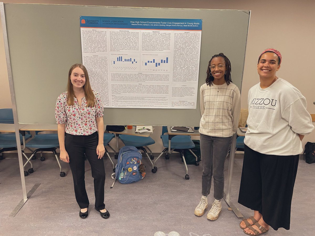 JV_Forrester's tweet photo. “Final exam” is complete. So proud of my EDLF 3000 students and how amazing they did during their poster session. AND beyond grateful for the best thought partner and co-instructor I could ask for @beach_the_teach @UVAEdu https://t.co/SxlFd7bQFP