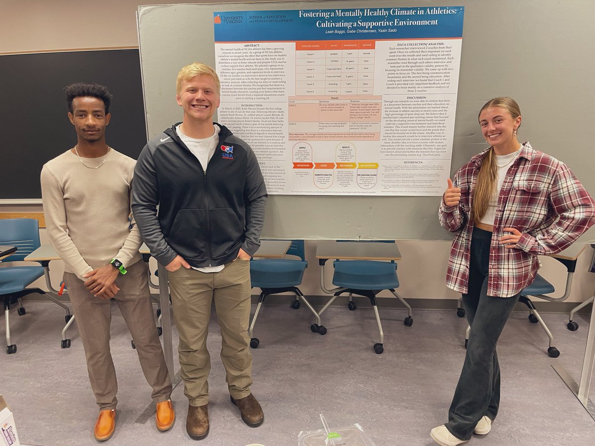 JV_Forrester's tweet photo. “Final exam” is complete. So proud of my EDLF 3000 students and how amazing they did during their poster session. AND beyond grateful for the best thought partner and co-instructor I could ask for @beach_the_teach @UVAEdu https://t.co/SxlFd7bQFP