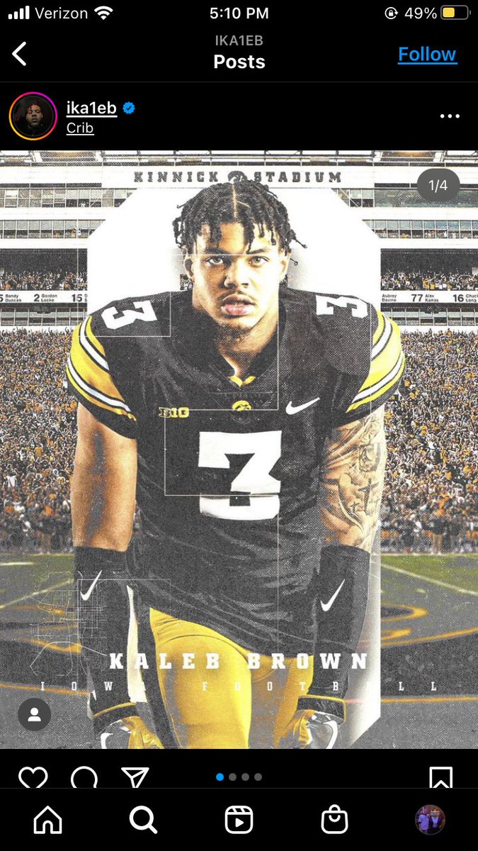 Ohio State transfer WR Kaleb Brown has committed to Iowa.

Announced via Instagram…