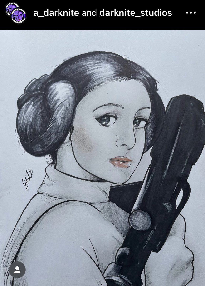 Drknite_studios's tweet photo. #May4thBeWithYou #May4th #StarWars #princessleia #drawing #MayThe4thBeWithYou #MayTheForceBeWith https://t.co/VXrY6uTJjQ