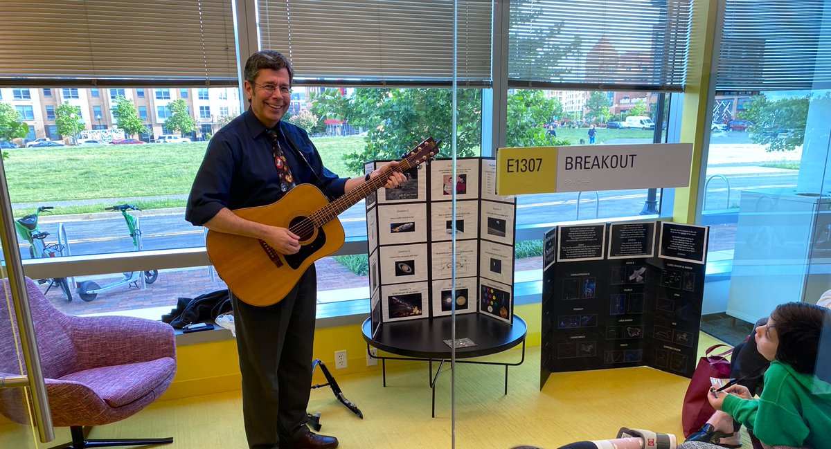 IDA_org's tweet photo. IDA researcher @JimThorneMusic uses his songs to teach @ACPSk12 students about space! #ScienceUnrestricted @acpsFACE https://t.co/DJLkc4NG9P
