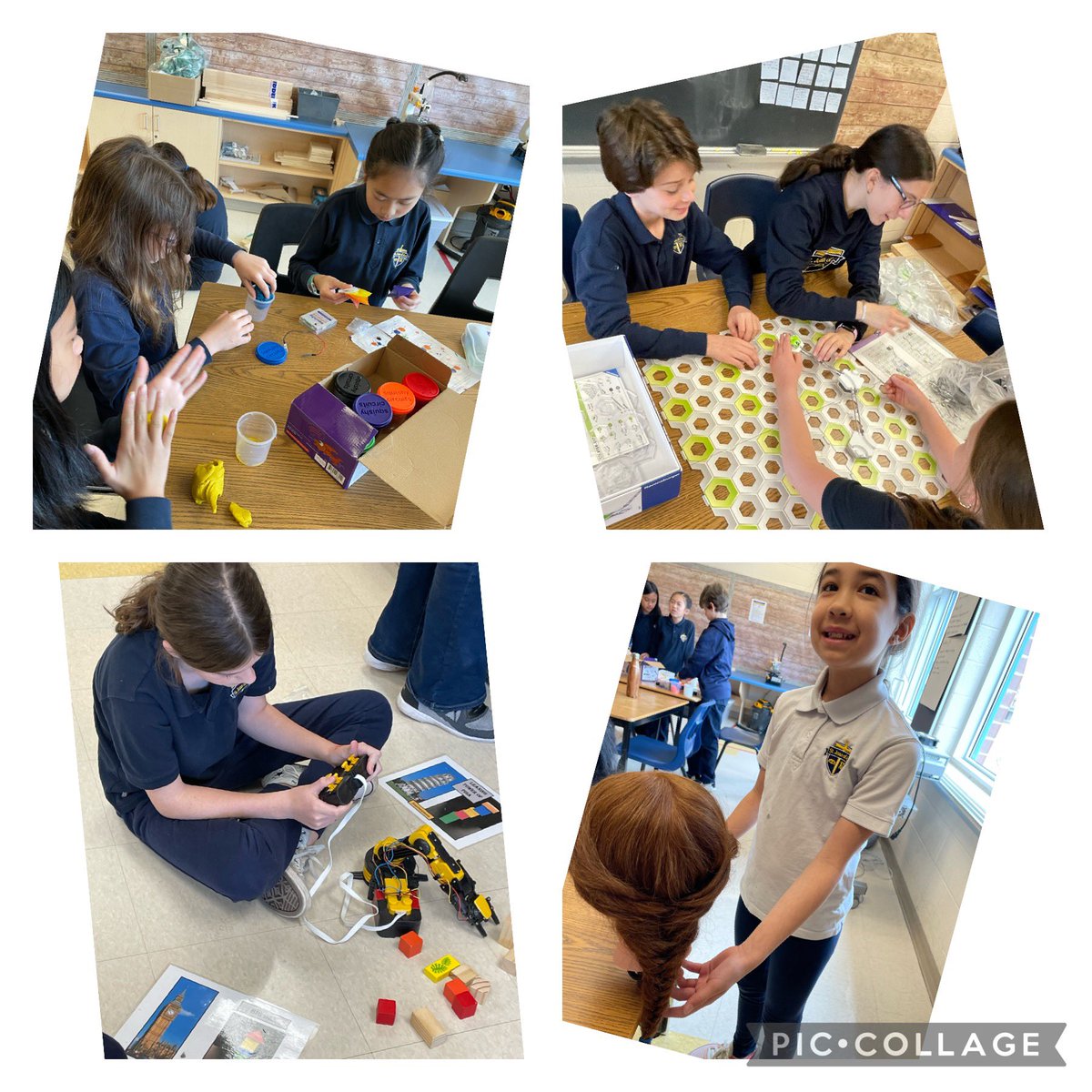 gilchristkr's tweet photo. A great day was had in the experiential learning room with gr6 Ss @sjoa5 It was wonderful to see the enthusiasm of students trying new things! The excitement was contagious! Well done! They are ready to “trade” it up! @HCDSBPathways @Culhane_HCDSB @milneran @coughlan_kg https://t.co/e6FfT3L3W5