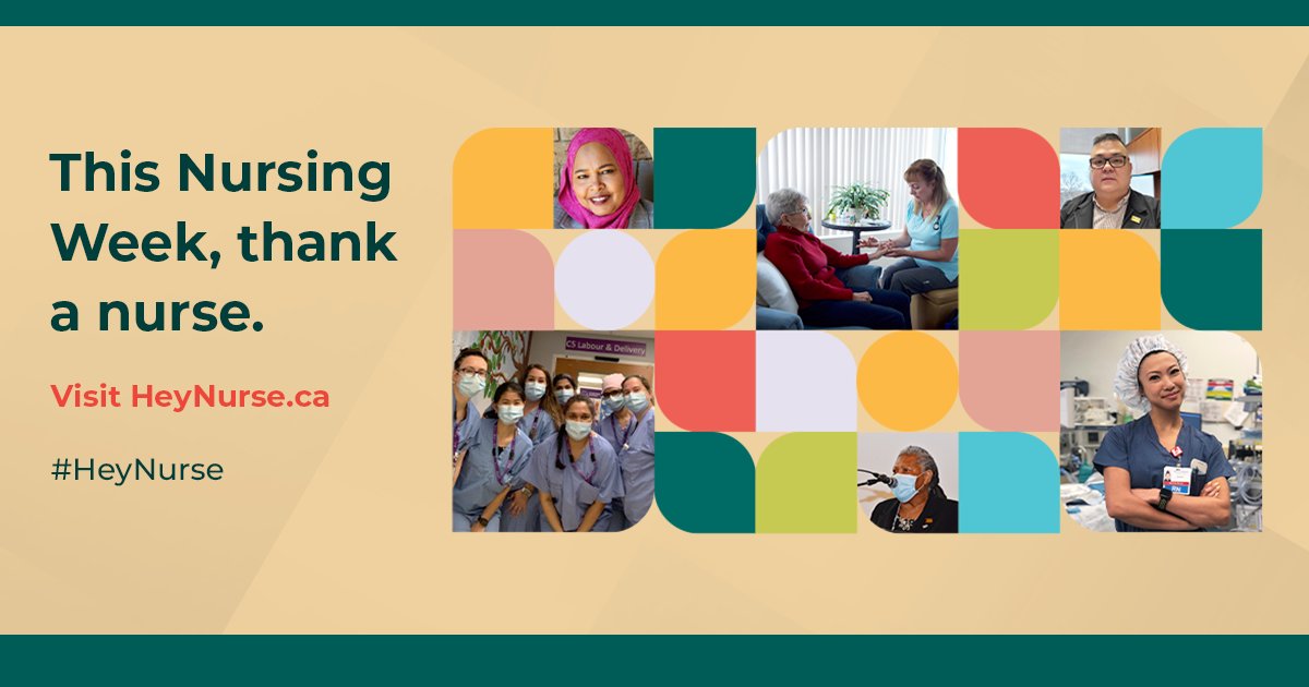 nnp_bc's tweet photo. This Nursing Week, thank a nurse! NNPBC is proud to collaborate with our association partners from across Canada on this campaign. The campaign was concepted by an LPN in BC. #HeyNurse #HeyNurses Check out this page for more info: https://t.co/XftQQ4PgzF https://t.co/urgD4aOfci