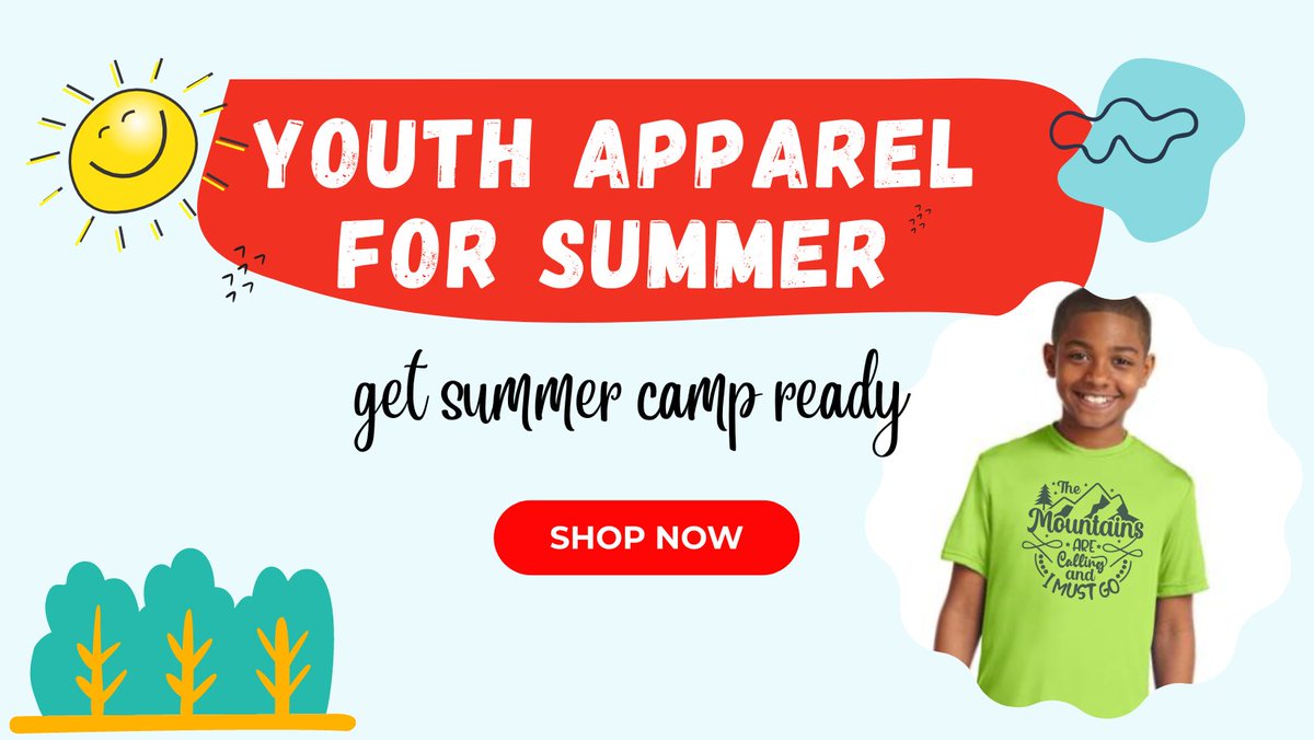 Get Summer Camp Ready with Fun Gear! 🌞
Youth Performance T-shirts for $5.75 each &amp; More! - mailchi.mp/brandedscreenp…
