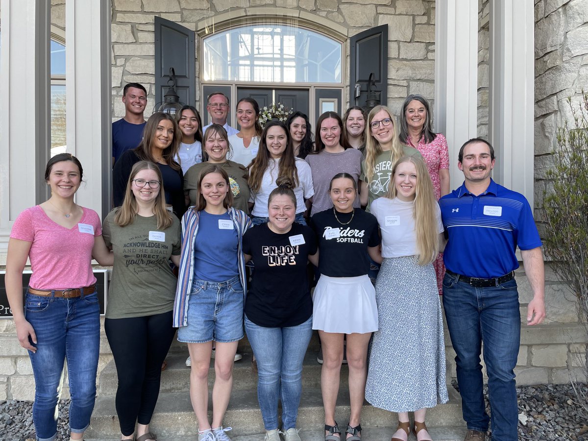 NWC_PGC's tweet photo. ⁦@definingword⁩ &amp; I enjoyed hosting more 2023 graduating ⁦@nwcraiders⁩ last night. Thankful for each student &amp; all they’ve accomplished &amp; experienced in their time ⁦@nwciowa⁩ . Humbled by God’s work in &amp; through them. #RaidersStandOut
#BlessedAndGrateful https://t.co/AxW4Wvm2Xl
