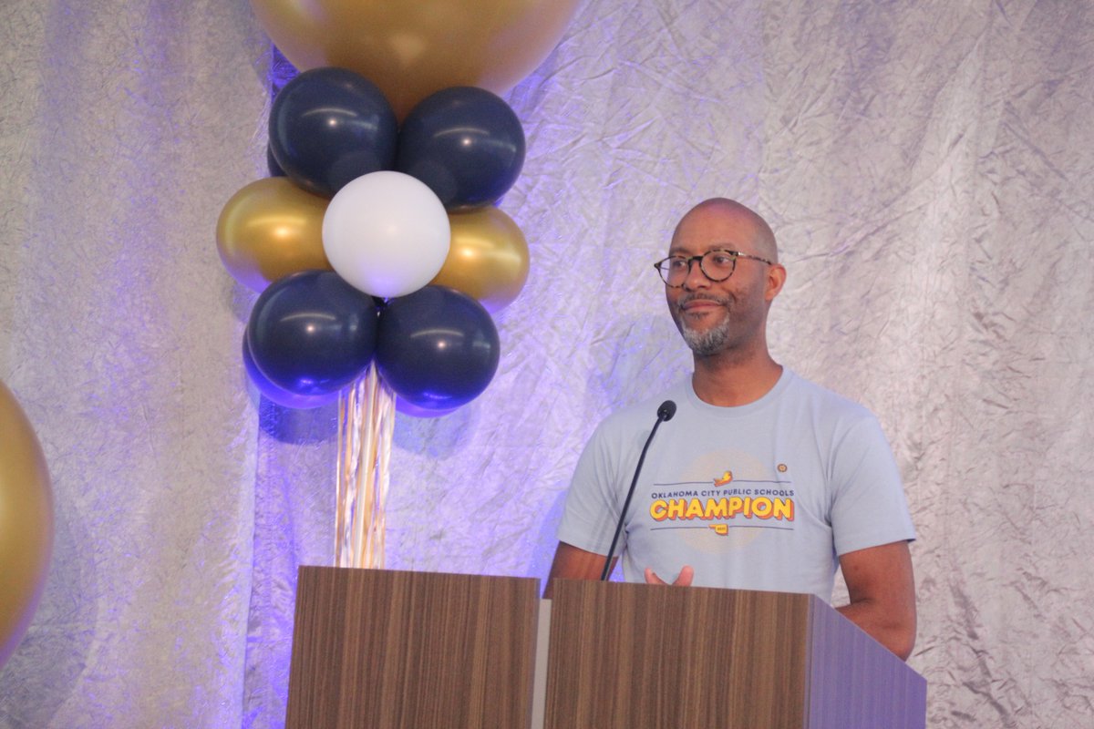 OKCPS's tweet photo. #TeacherOfTheYear: #OKCPS and @FoundationOKCPS are thrilled to announce Mr. Felix Linden of F.D. Moon Middle School as the 2023 OKCPS Teacher of the Year!

Please join us in congratulations and wishing him well in this role! https://t.co/Oq9T8j4KtR