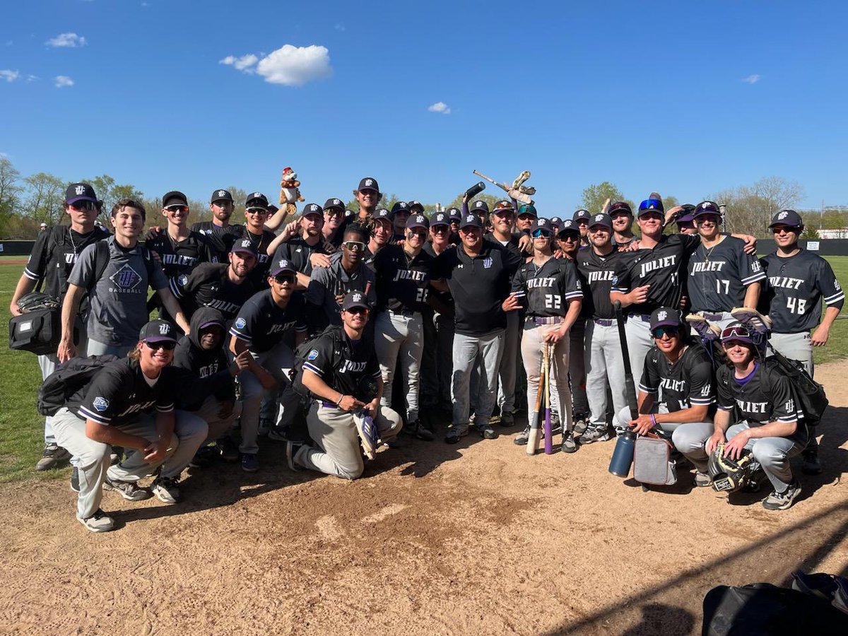 jjcwolves's tweet photo. Congrats to @JJCbaseball on their 18-8 win over Prairie St today and to Coach Gregg Braun with his 100th victory as head coach at JJC!!! #HearTheHowl https://t.co/39RKnhdrkv