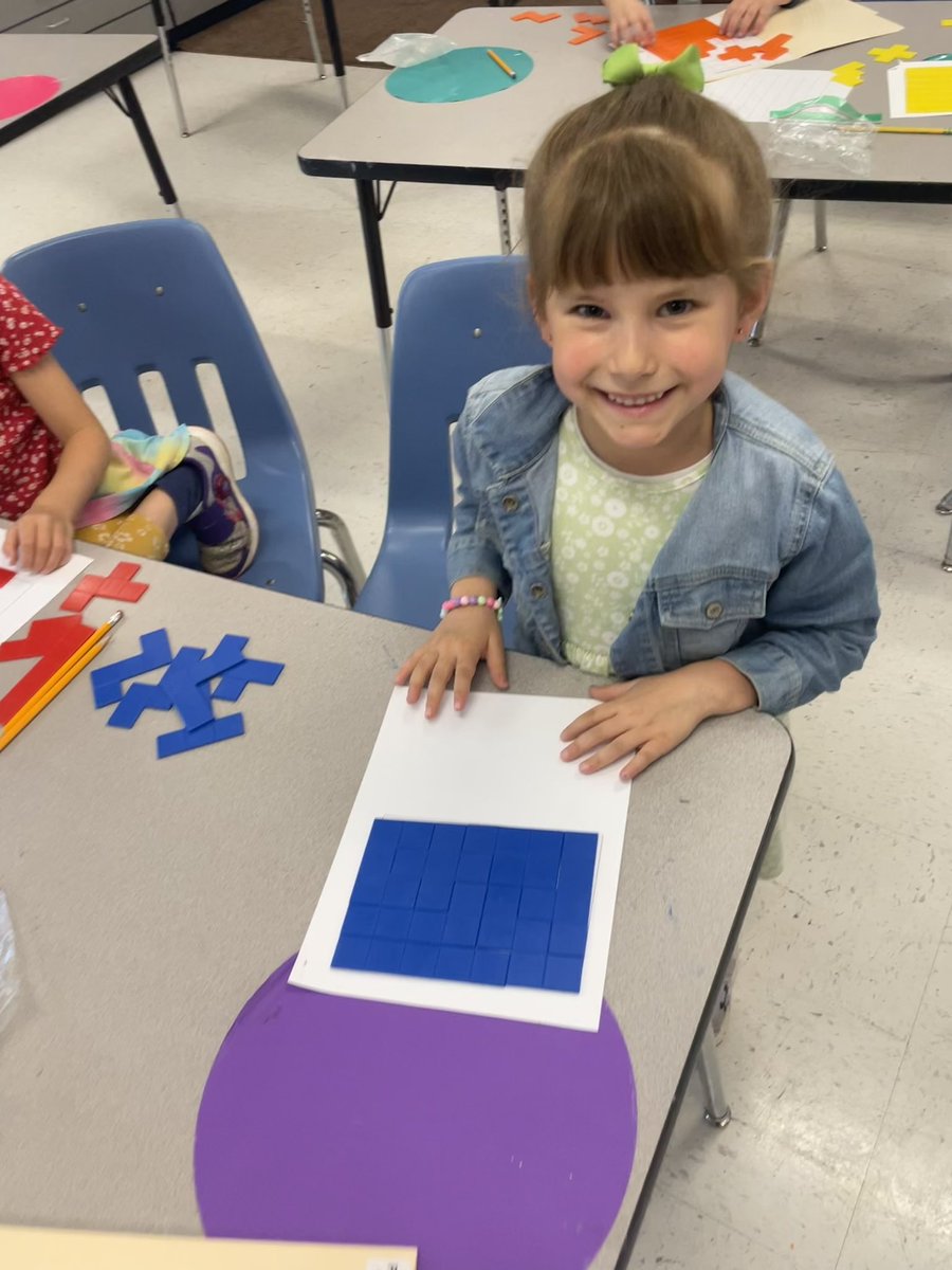 MsLinehanBMES's tweet photo. Pentominoes with some Kinders… “Okay, time to clean up it’s almost dismissal.” 
6yo “How dare you make us clean up!!” Another 6yo: “Yeah! We don’t want to go back!!” 😂😂  @ModedraBMES @PWCSGiftedEd #TimeFliesWhenYoureHavingFun! https://t.co/IsdKufQl7A