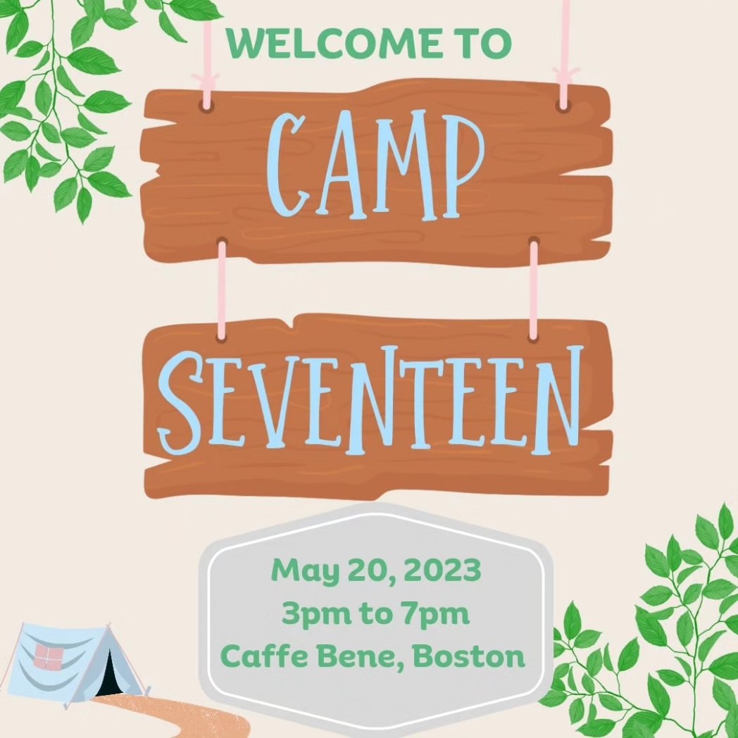 NortheastCarats's tweet photo. We have so many exciting things planned for our event! Will we be seeing you at our event? What are you most looking forward to from this list??
🏕 Camp Seventeen
🗓 Sat, May 20, 3pm to 7pm
📍Caffe Bene, Boston
#kpopevent #seventeenevent #bostonkpop #bostonevent #svt #carat https://t.co/SnMzCmzDUU