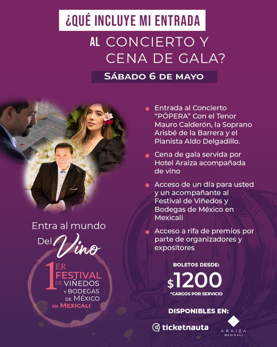 Ya aquí rumbo al gran evento en Mexicali, Vino, Bodegas y música !!! Muy contento pues por primera vez cantaremos juntos quienes llevamos la herencia de mis abuelos maternos, del bel canto y las características de nuestra voz !!! Allá nos vemos !!! <a href="/VinoMex/">VinoMexicano</a> <a href="/Melbfoodandwine/">Melbourne Food & Wine</a>