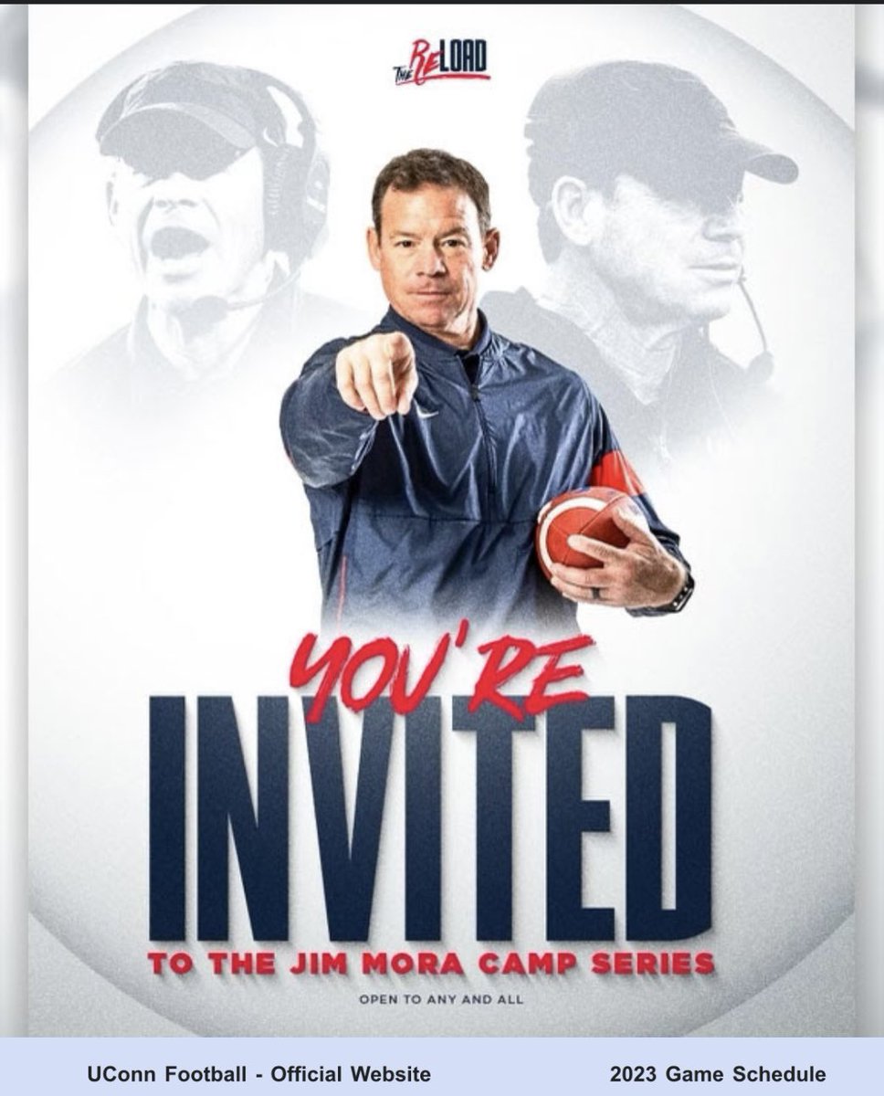 Thank you <a href="/CoachJimMoraFB/">Jim Mora</a> for the personal invite to <a href="/MoraCampSeries/">Jim Mora MEGA Camp Series</a> and the university of UConn <a href="/UConnFootball/">UConn Football</a> 
<a href="/LXV_Athletes/">LXV_Athletes</a>
