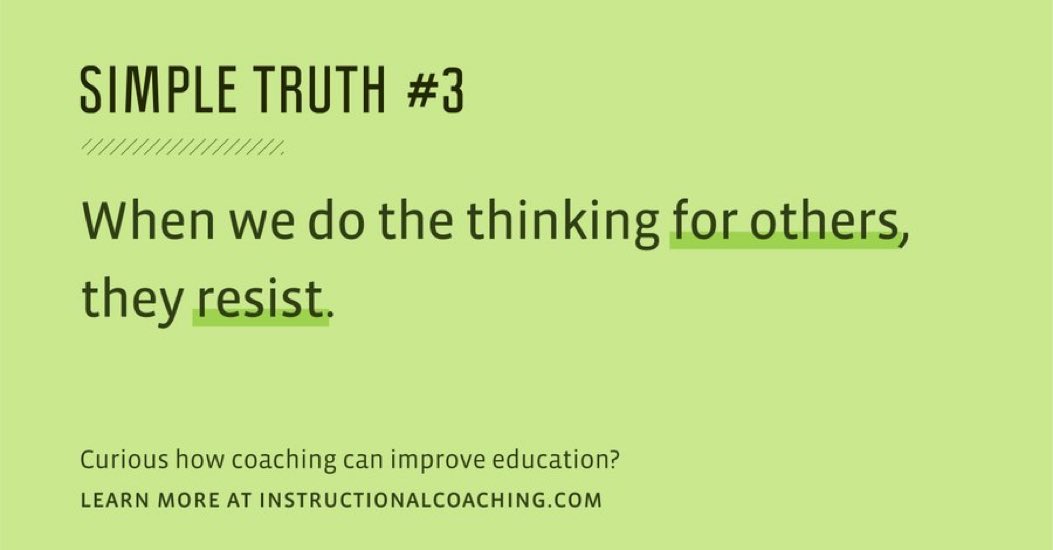 So very true, yet we keep doing it as coaches.