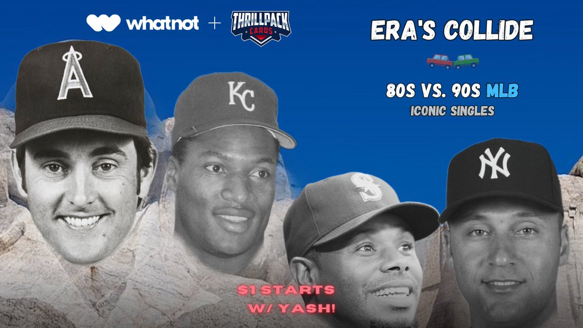 ThrillpackCards's tweet image. 🚨 Launching tonight on WhatNot w/ 80s vs 90s Singles + Slabs show!

🙏 20+ incredible giveaways

⭐ 50+ raw singles lots starting at just $1!

👶 Loaded with rookies of HOFers and legends like Griffey, Jeter, Chipper + many more!

📈 20+ iconic slabs

👇
whatnot.com/live/a03b0d88-…