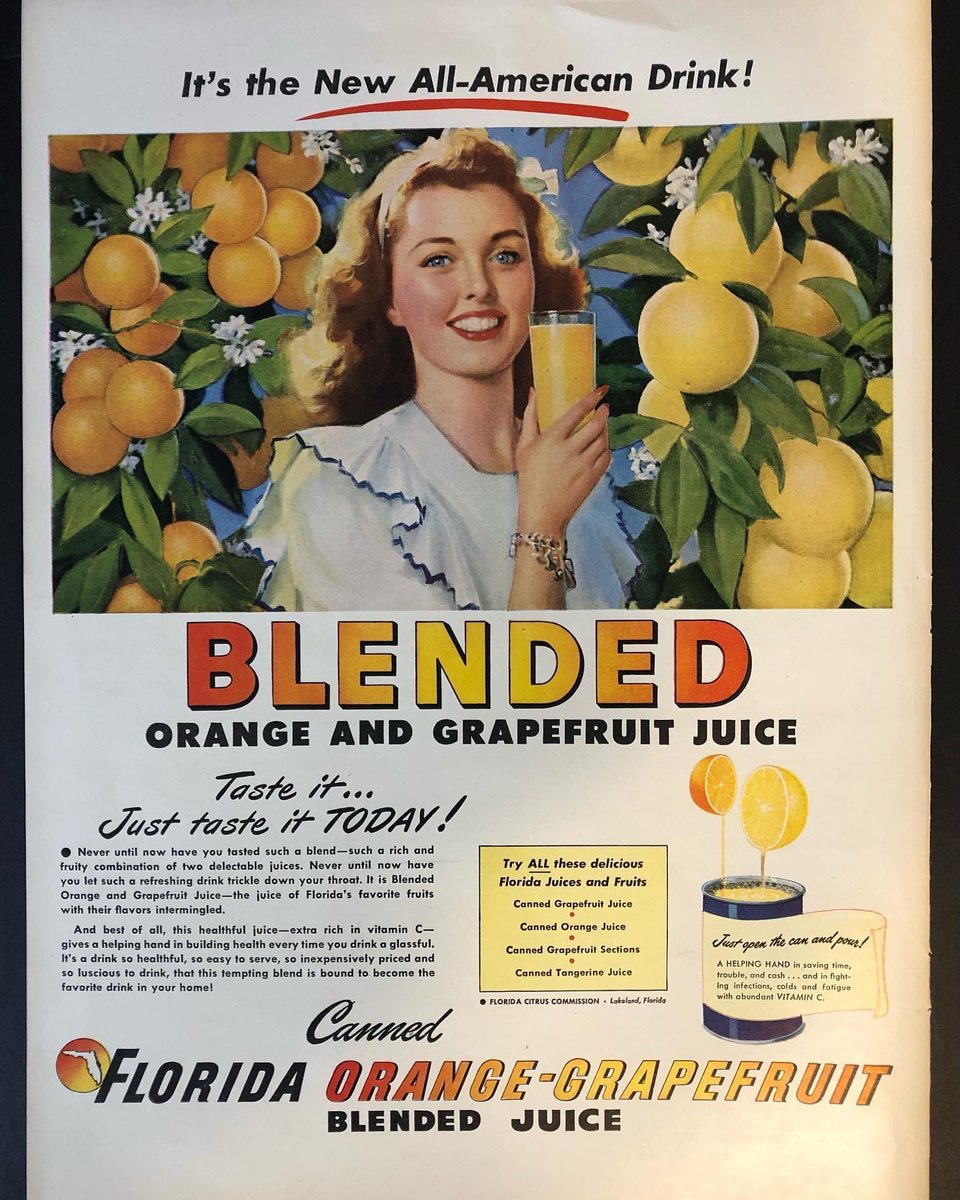National Orange Juice Day! 
Vintage FloridA citrus ads in my collection.