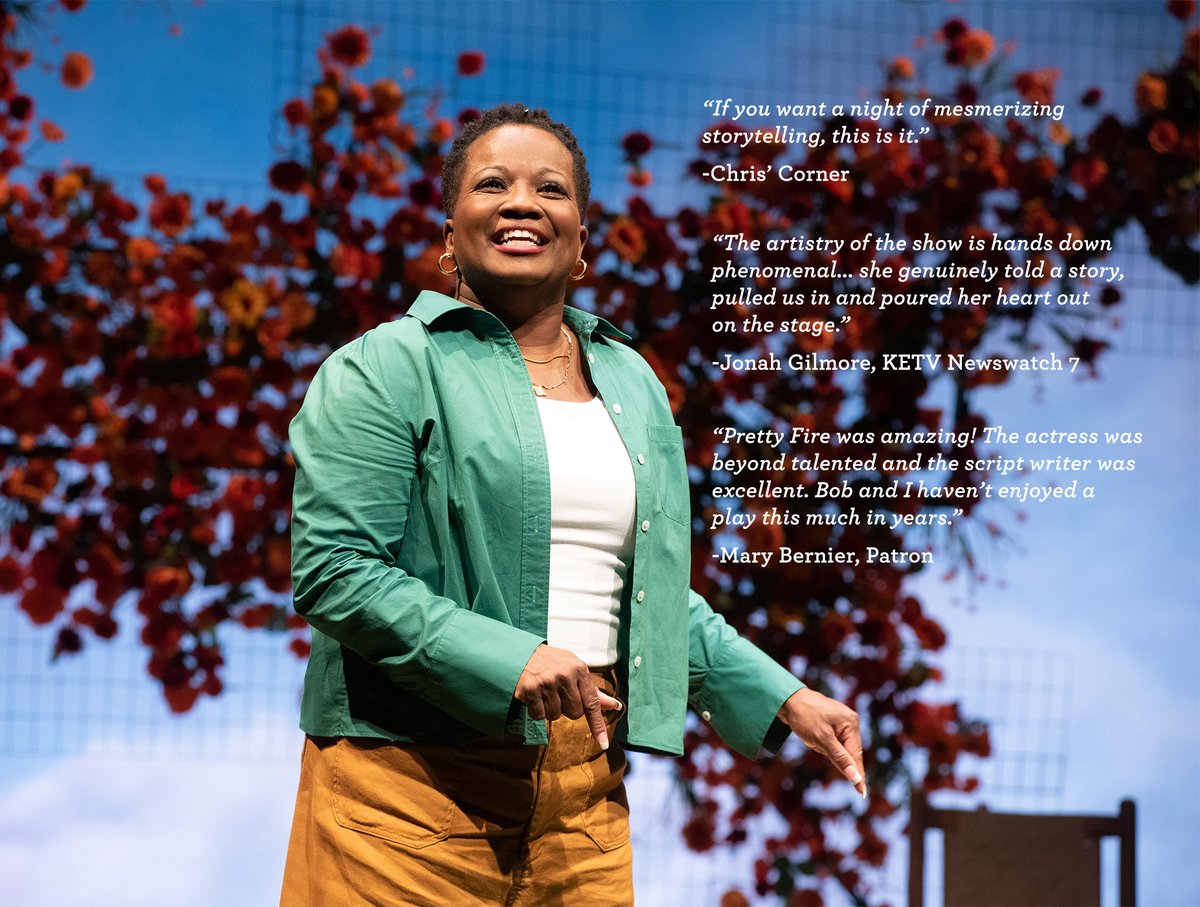 The reviews are in: TammyRa' shines!✨🔥
Don't miss your chance to see PRETTY FIRE! 

PRETTY FIRE is in the Howard Drew Theatre until May 21 | Directed by Breanna Carodine! | May 13 - audio described performance
🎟️: bit.ly/PrettyFireOCP