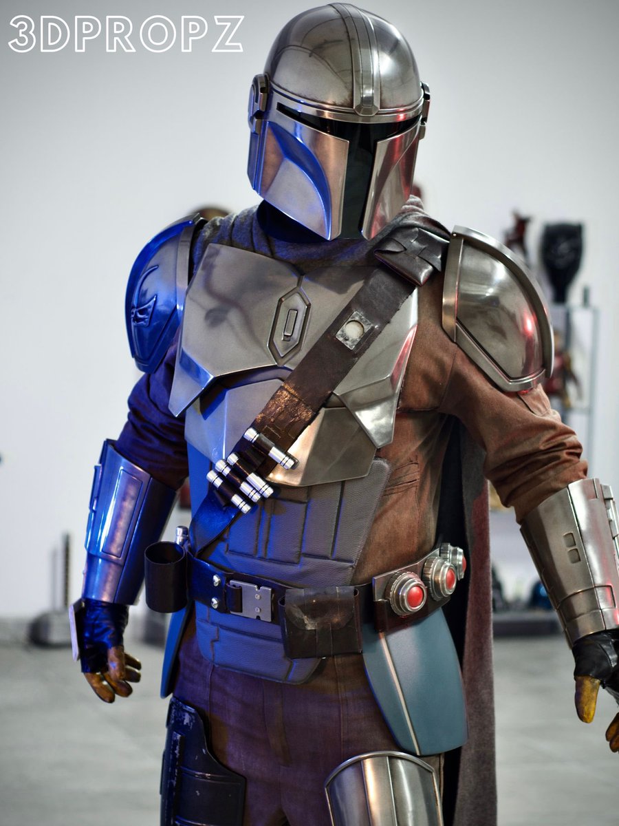 3DPropz's tweet photo. May the 4th be with you everyone!! Here’s an updated look at my cold metal cast Beskar armor from The Mandalorian. #ThisIsTheWay https://t.co/r1tPzndwpK