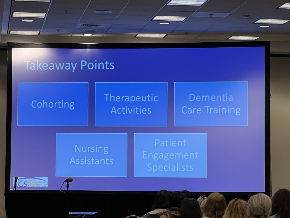 AlexNorcott's tweet image. “When a baby cries, you don’t medicate and restrain them, you figure out the root cause.” An excellent reminder of how we need to change our approach to helping older adults with agitation from @LSinvani. And ideas for what to do instead! #AGS2023 #AGS23