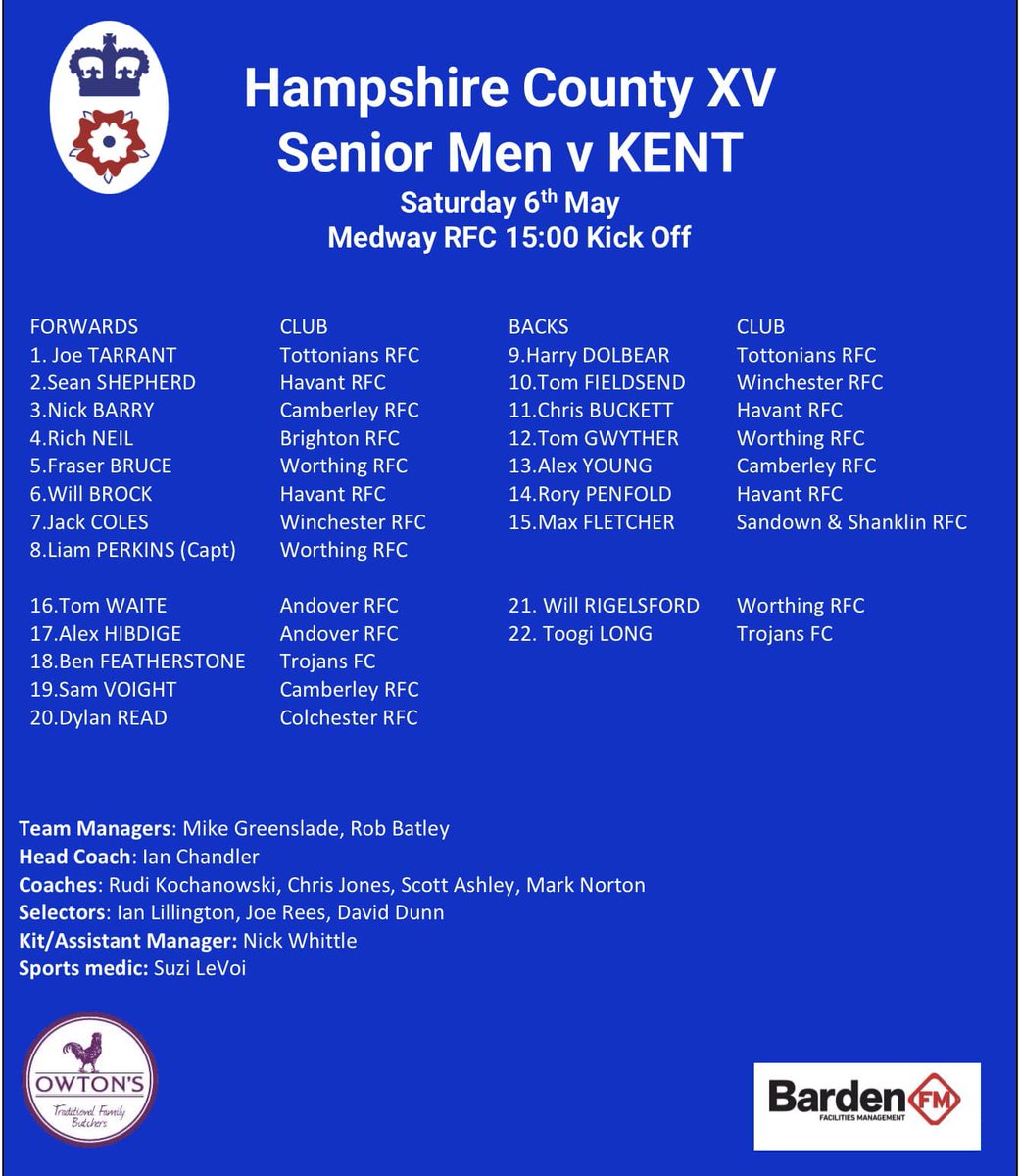 𝐅𝐥𝐞𝐭𝐜𝐡𝐞𝐫 𝐚𝐭 𝐅𝐮𝐥𝐥𝐛𝐚𝐜𝐤 1️⃣5️⃣

Congratulations to our very own Max Fletcher who has been selected at fullback for <a href="/hampshire/">Paul Riddell</a> Senior Men's fixture vs Kent on Saturday 6th May.

Best of luck Max, from all the Hurricanes - go well 👊

#joue