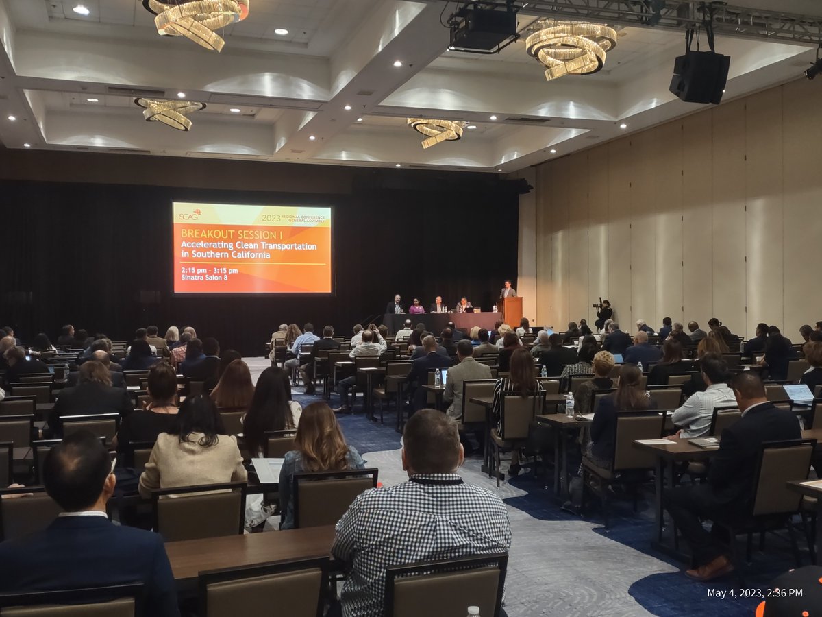 SCE_HaigK's tweet photo. DYK @SCE's suite of #ChargeReady #ElectricVehicle #EV charging programs are the largest utility-led programs in the nation? @SCE_ZankuA spoke during @SCAGnews "Accelerating #CleanTransportation" panel.
#SCAG23GA #MayThe4thBeWithYou https://t.co/YaMDWt0vdF