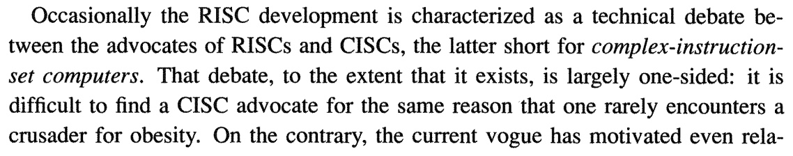 cwsteinbach's tweet photo. RISC vs CISC, according to Ward &amp; Halstead: https://t.co/f48wykvC8T