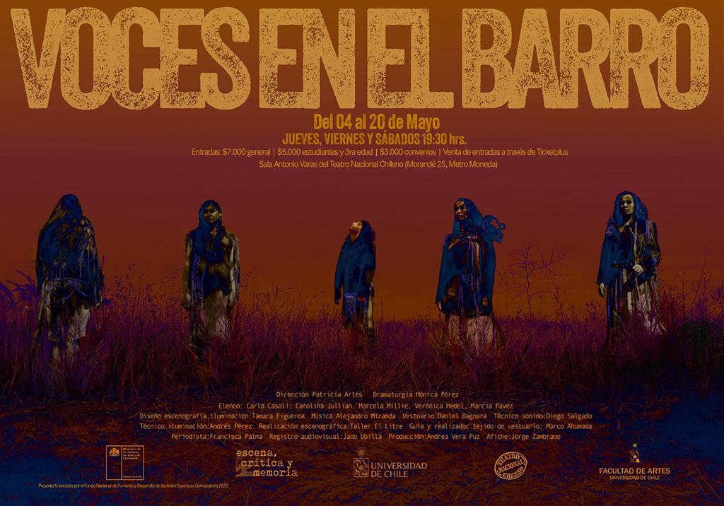 “Voces en el barro”: Obra sobre experiencia de violencia y rebeldía de mujeres campesinas llega al Teatro Nacional Chileno <a href="/tnchtnch/">Teatro Nacional Chileno</a> y la Sala Antonio Varas en una temporada que se extiende hasta el 20 de mayo uchile.cl/u204655