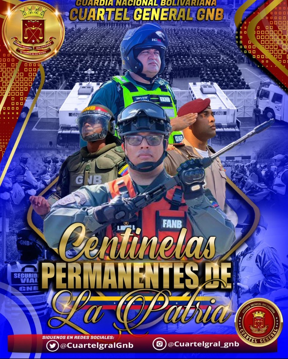 GNBcz12Lara's tweet photo. #SomosGNBGuardianesDelPueblo

Somos Centinelas permanente de la Patria, al resguardo de la Población. 👊
.@libertad003
#PuebloYFANBUnidadyVictoria https://t.co/FaJ1pmgMDN
