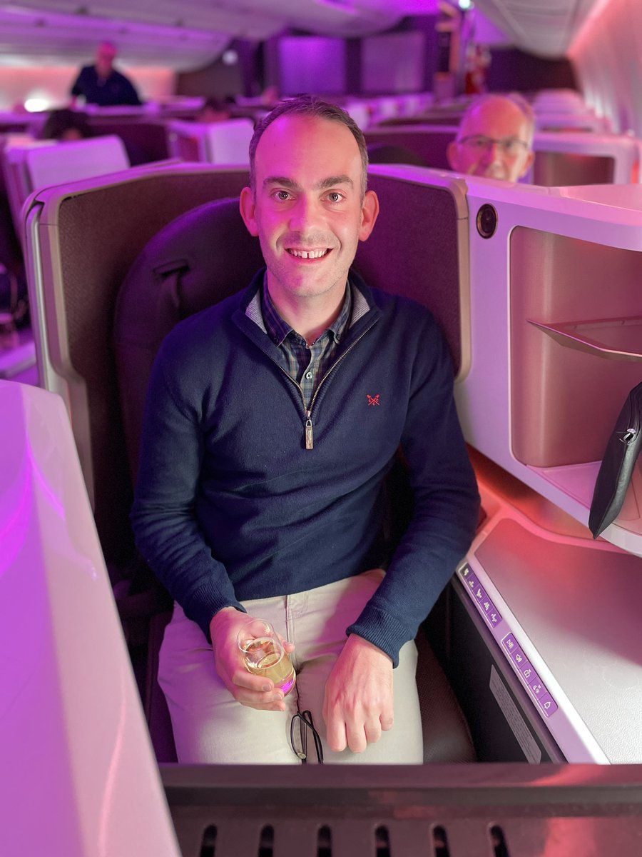 RichMacpherson's tweet photo. Time to head back to Blighty after an incredible week in the Big Apple enjoying loads of Broadway shows 🎭 #A350 Red Velvet taking us back tonight - thanks #virginatlantic https://t.co/Je4foIbYhP
