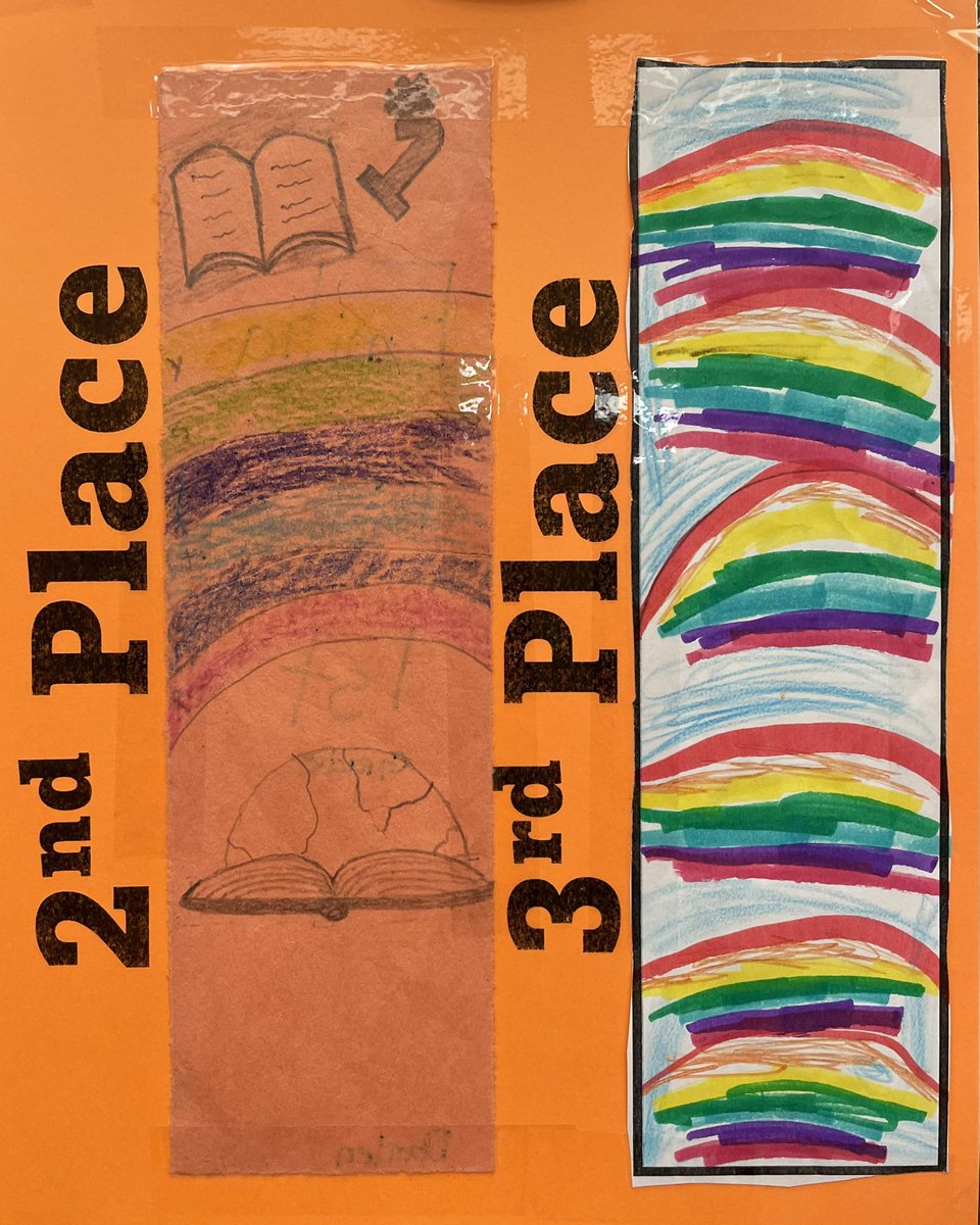 During School Library Month in April, we hosted our first annual bookmark contest. Here are the winners for kindergarten and first grade. These are now on display in the library! @MetzlerKISD @MetzlerPTO @KleinISD @KleinLibraries
