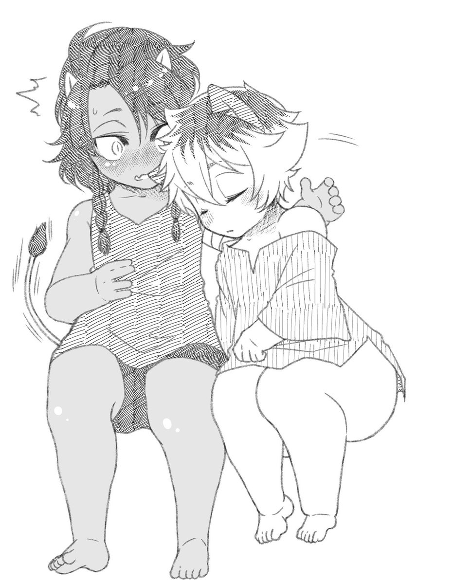 #twst_BL レオラギ ※※年齢操作注意※※ 再掲  こども🎏の日なので、ショタ🦁🍩再掲祭