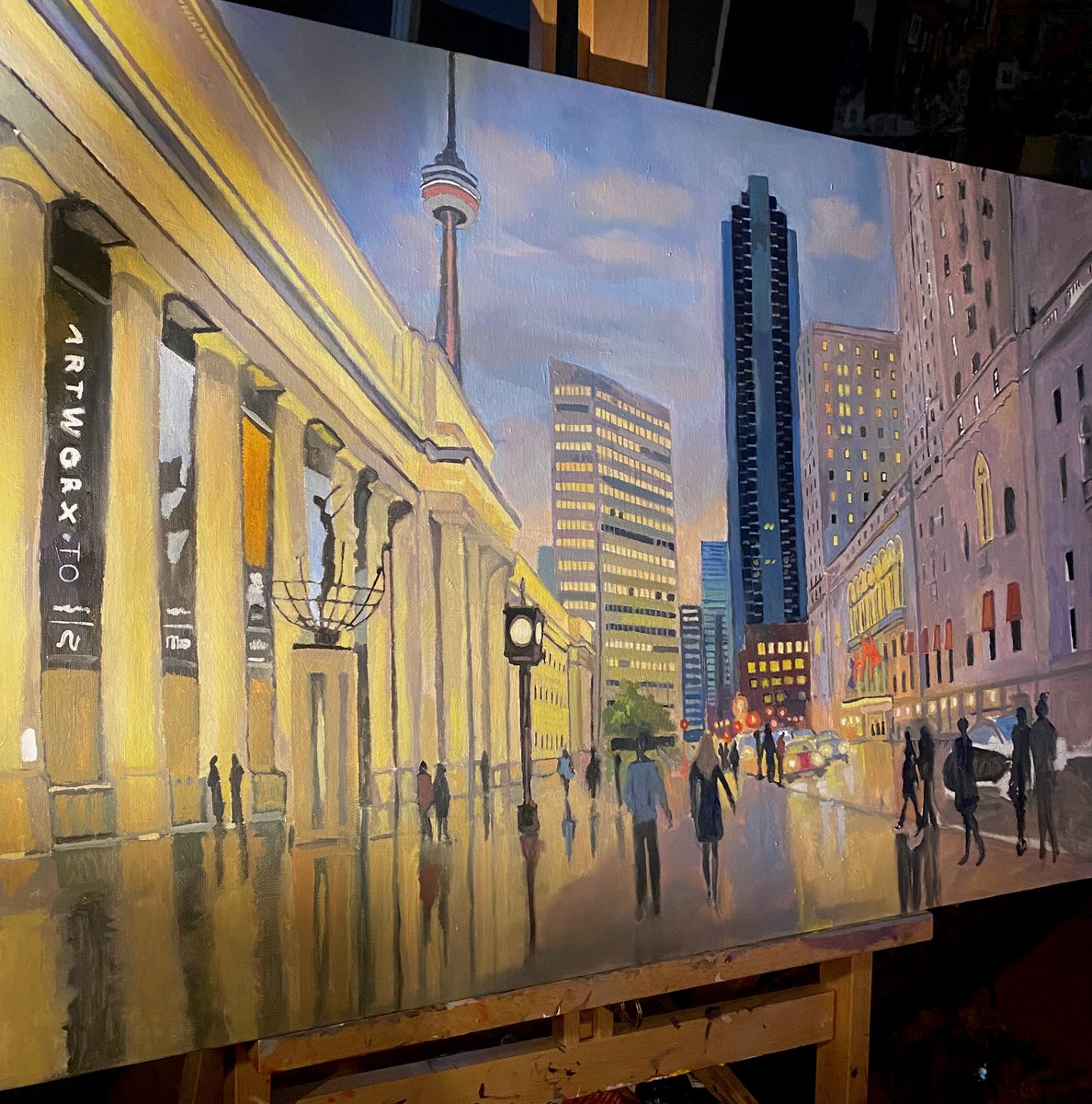 Layer 2 Union Station/Royal York in Toronto #Toronto #TorontoArt #Torontopaintings