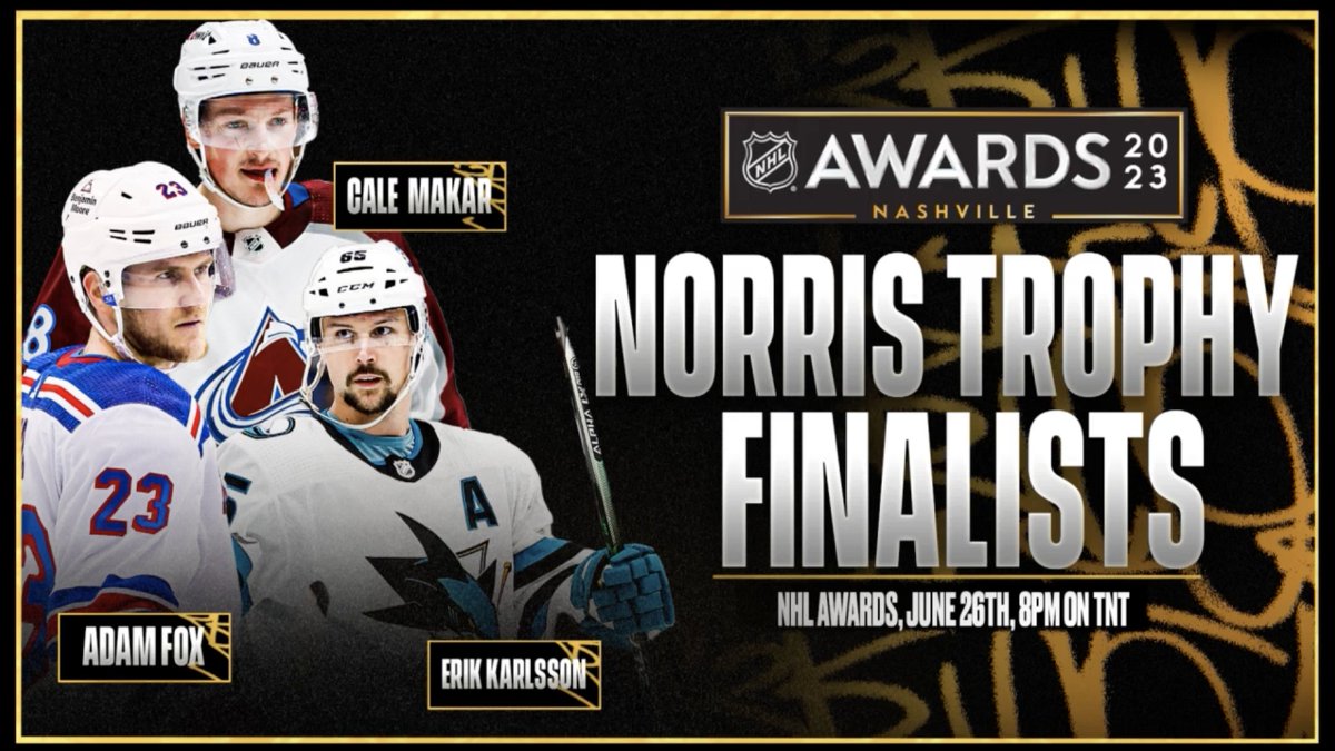 BR_OpenIce's tweet photo. Fox. Makar. Karlsson. The Norris trophy nominees are STACKED 🔥 

Who's taking home the hardware next month? https://t.co/LGZ1mKnRua