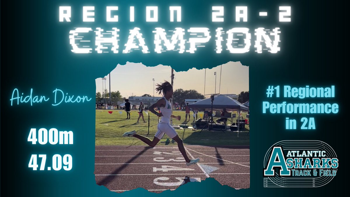 Two of our District Champs became Regional Champs yesterday ! Not only that but they had the best qualifying marks in ALL of the 2A regions 🦈🔥 Congratulations <a href="/prestonkuznof/">Preston</a> and <a href="/aidanjdixon/">ajd</a> 
#Statebound <a href="/AHSSharksSports/">Atlantic HS Sharks Athletics</a> <a href="/SharksAHS/">Atlantic High School</a> <a href="/Watson_VCS/">Jason Watson</a> <a href="/ChrisBoyleDBNJ/">Chris Boyle</a> <a href="/Blu_flight/">PapaBear🐻</a>