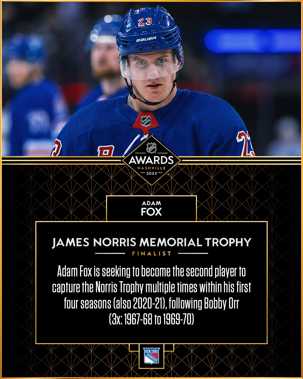 New York Rangers news: Adam Fox wins 2020-21 Norris Trophy