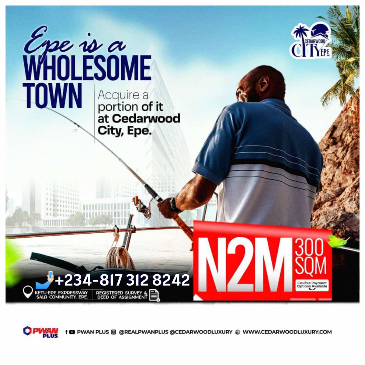 PwanHomesInvest's tweet photo. DESTINATION #EPE 

Everyone tags Epe, Lagos as a town of Beauty, Commerce and Nature.
This is why #investors are choosing to own #REAL_ESTATE in Epe. 

🤳 +234 81 7312 8242
#InvestmentOppurtunity 
#LekkiEpeExpressway
#investInEpe
#Lagos
Nigerian | Messi | Ronaldo | World Cup https://t.co/H1DFpaW4aG